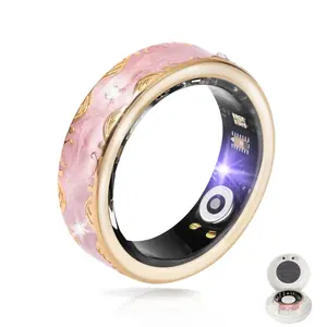 Smart Ring Fitness Tracker with Charging Case | Heart Rate, Sleep & Activity Tracking | No Subscription | Compatible with iOS & Android | IP68 Waterproof