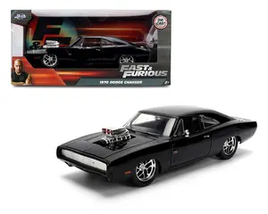 Jada 1:24 Dom’s 1970 Dodge Charger R/T – Black – Fast & Furious Diecast Model Car