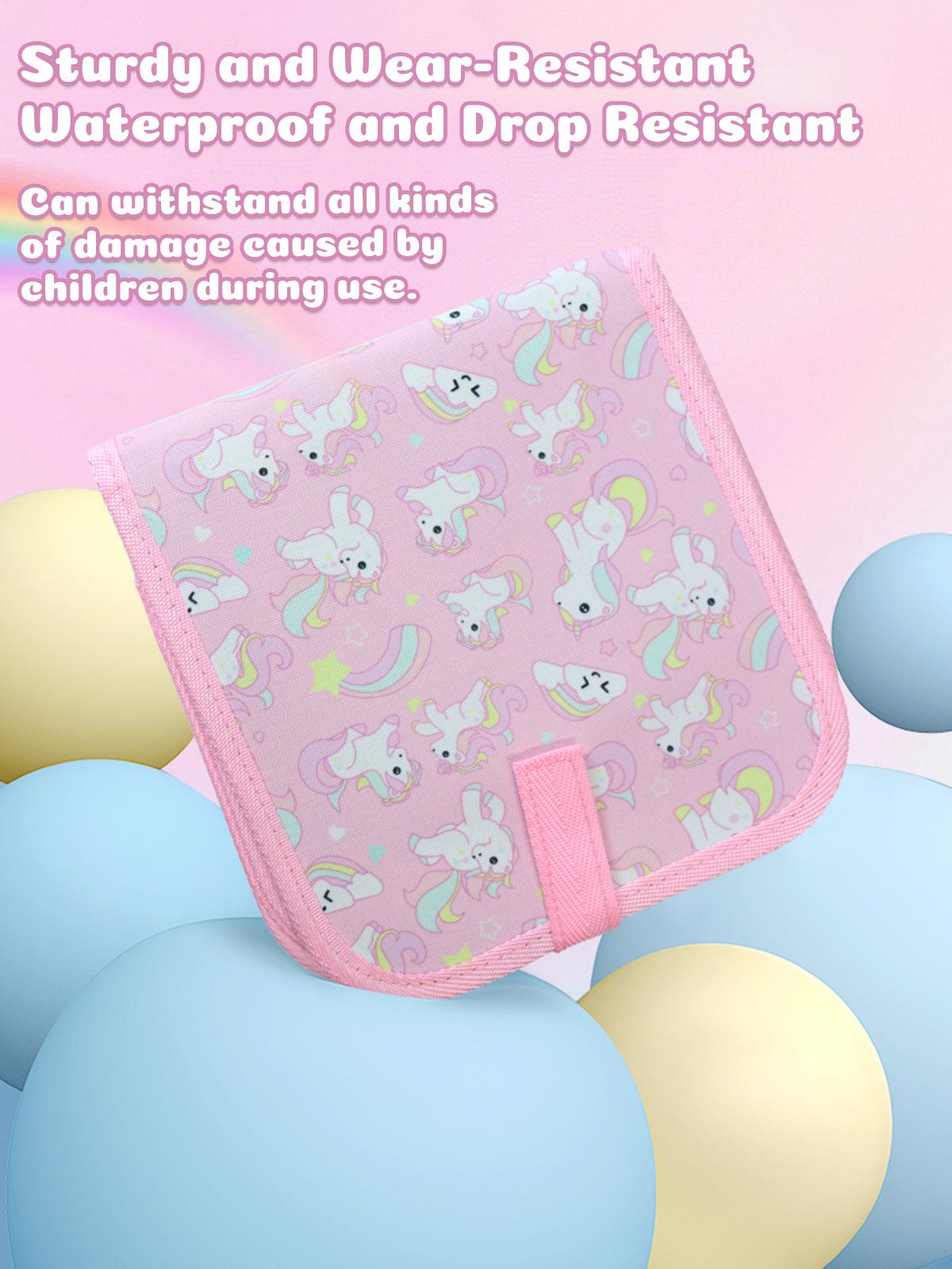 Erasable Reusable Watercolor Pen Doodle Set for Toddlers, Toddler Coloring Set 1 2 3 4 Years Old - Unicorn Reusable Drawing Book, 12 Watercolor Markers, 14 Pages of Art, Creative Play & Fun for Kids - Car Activity Travel Coloring Kit for Kids