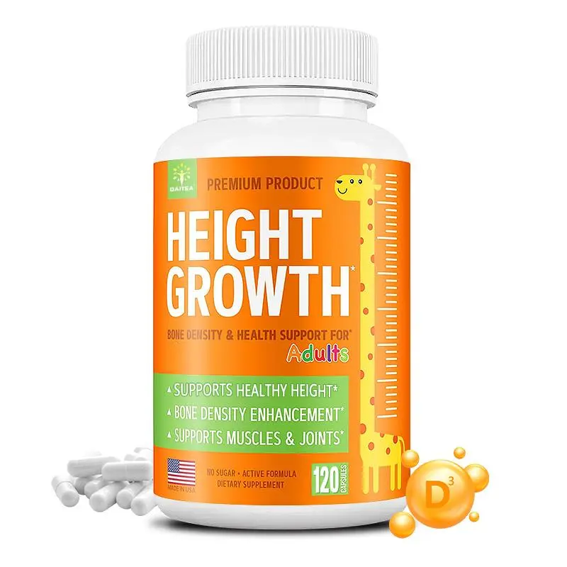 Height Growth Health Supplement, Supports Bone Health, Supports Muscle and Joint Health 120 Capsules