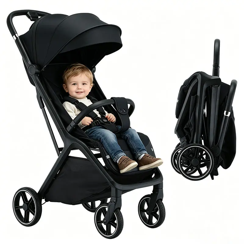 Lightweight Infant Stroller , Foldable Baby Stroller, Adjustable backrest, Widened Sunshade with Zipper, One-touch Collection, Breathable Mesh, Easy to Carry, Suitable for Travel #DealsForYouDays