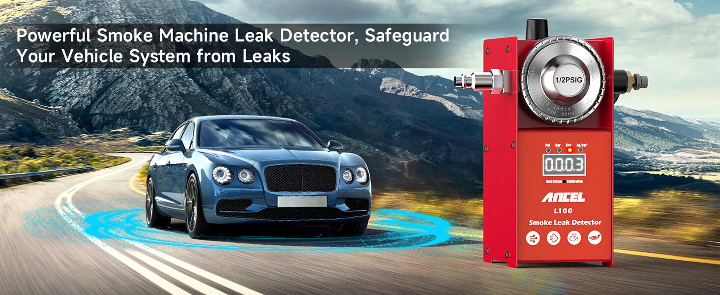 ANCEL L100 Automotive Smoke Machine EVAP Smoke Leak Detector with Digital Pressure Gauge, Air Smoke Dual Modes, Automotive Car Vacuum Leakage Locator All Systems Leak Detector for All Pipes Car Truck ANCEL L100 Automotive Smoke Machine EVAP Smoke Leak Detector with Digital Pressure Gauge, Air Smoke Dual Modes, Automotive Car Vacuum Leakage Locator All Systems Leak Detector for All Pipes Car Truck