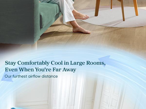 Levoit Corebreeze R432 Smart Standing cooling Fan 1451CFM High Airflow WiFi/Voice Control 12H Timer 120°+90° Oscillating 20dB 12 Speeds Pedestal & Tabletop, 2-Pack Bundle