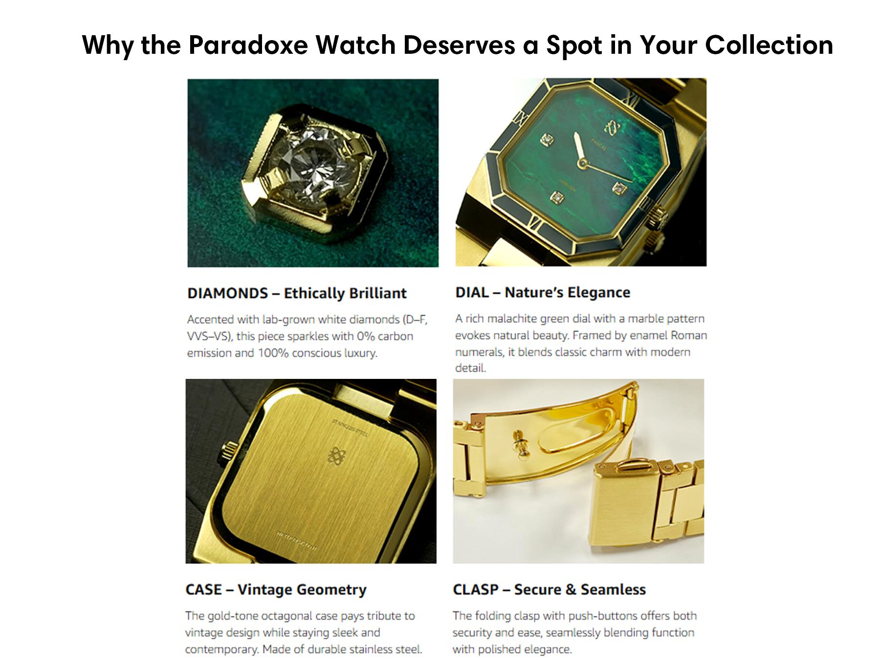 PASCAL Octagonal Diamond Watch for Women & Men Retro Chic Luxury Stainless Steel Case 27mm x 29mm Sapphire Crystal Elegant Evening Style Perfect Gift PASCAL Octagonal Diamond Watch for Women & Men Retro Chic Luxury Stainless Steel Case 27mm x 29mm Sapphire Crystal Elegant Evening Style Perfect Gift