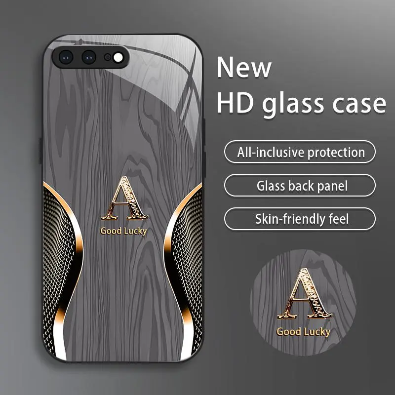 Suitable for [iPhone 7 Plus] Brand new premium phone case, drop-proof and fingerprint-resistant，sophisticated and minimalist design, with 26 English letters to choose from YM99