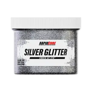 Rapid Cure Silver Glitter Screen Printing Plastisol Ink