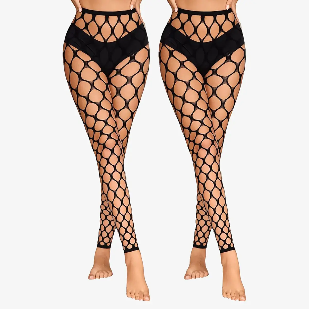 Avidlove Tights for Woman Fishnet Stockings Footless High Waist Pantyhose Leggings