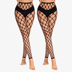 Avidlove Tights for Woman Fishnet Stockings Footless High Waist Pantyhose Leggings