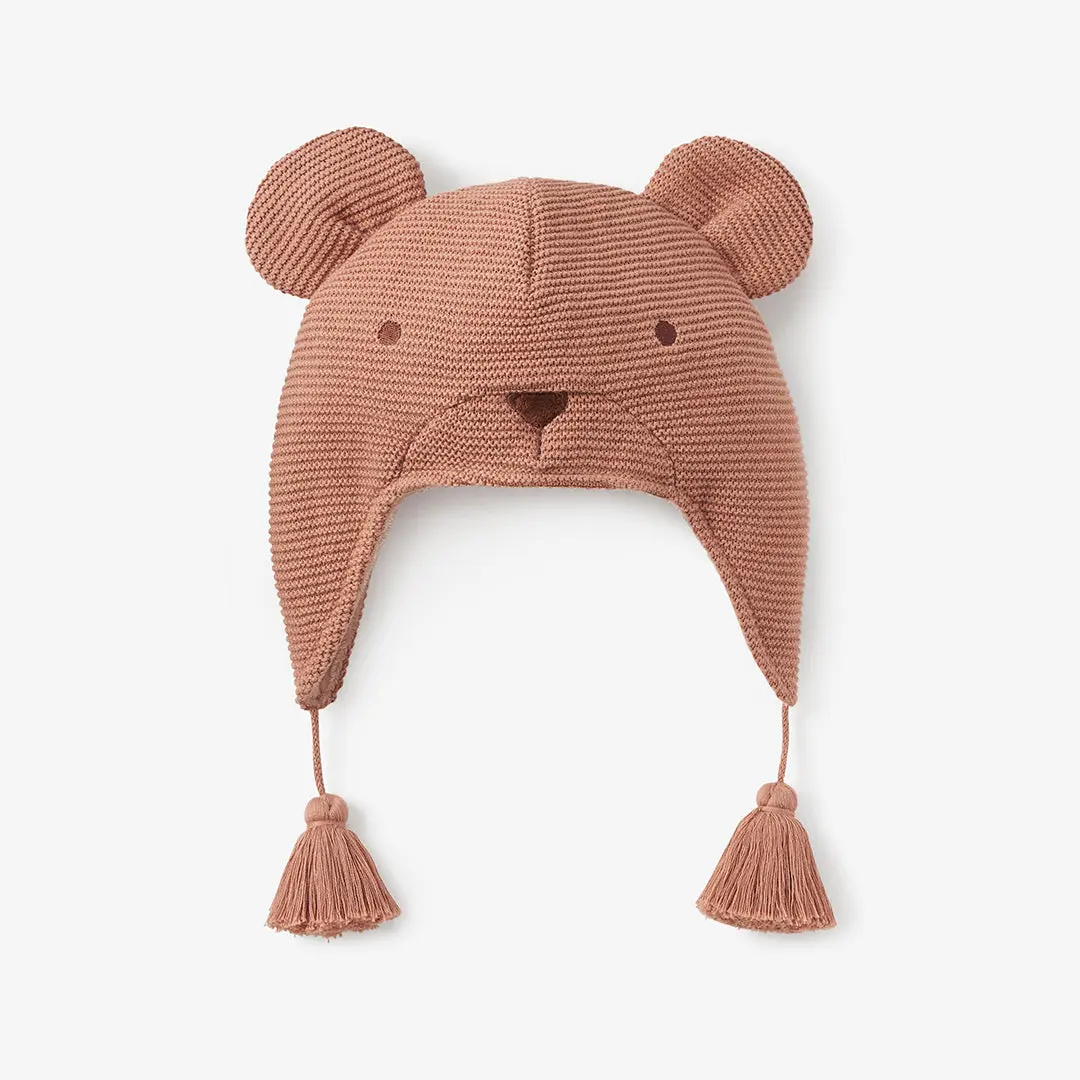 Bear Aviator Knit Baby Hat