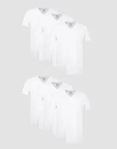 Hanes Men's Undershirt Pack V-neck Moisture-wicking Cotton With Odor Control 6-pack Underwear Multi Comfortable Fit Soft Stretch Fabric Breathable 777vp6