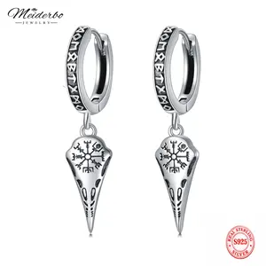 925 Sterling Silver Viking Earrings for Men Women Viking Raven/Spike/Celtic Knot/Tree of Life Drop Huggie Hoop Stud Ear Cuff Earrings Norse Viking Runes Jewelry Gifts good luck jewelry   ear  gauges men woman gift california  jewelry divine  jewelry