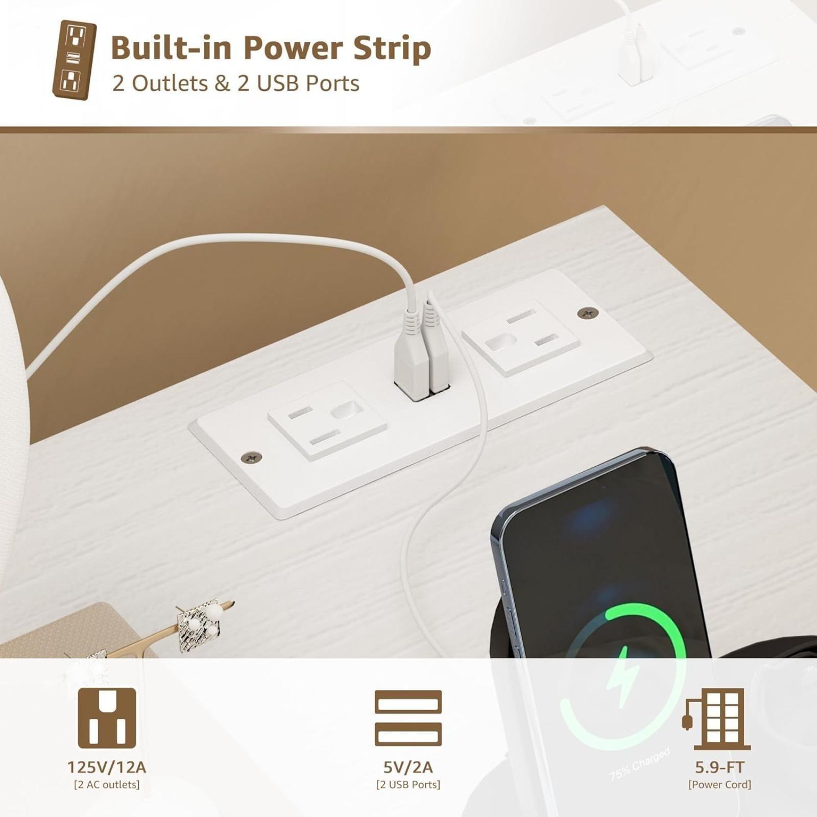 Gold Vanity Desk with Mirror and Light- Makeup Vanity Set Table with Chair, Storage, Lighted Mirror, 4 Large Fabric Drawers & Power Outlet, Dressing Table Vanities for Girls Bedroom Get Free Gift