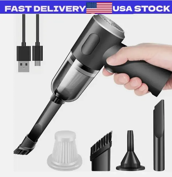 3in1 Mini Portable Wireless Cordless Handheld Air Blower Vacuum Cleaner Home Car