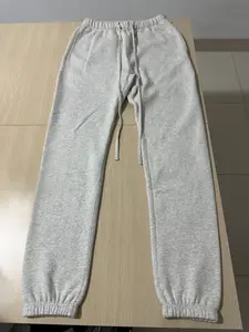 Men's Jogger Sweatpants Light Grey, Athletic Casual Lounge Pants, Comfort Fit Fleece Pants with Pockets