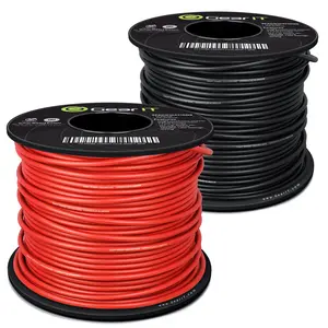 10 Gauge Power Ground Electrical Wire Copper Clad Aluminum Single Conductor 2 Primary Colors