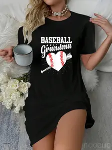 Baseball Grandma Casual Dress