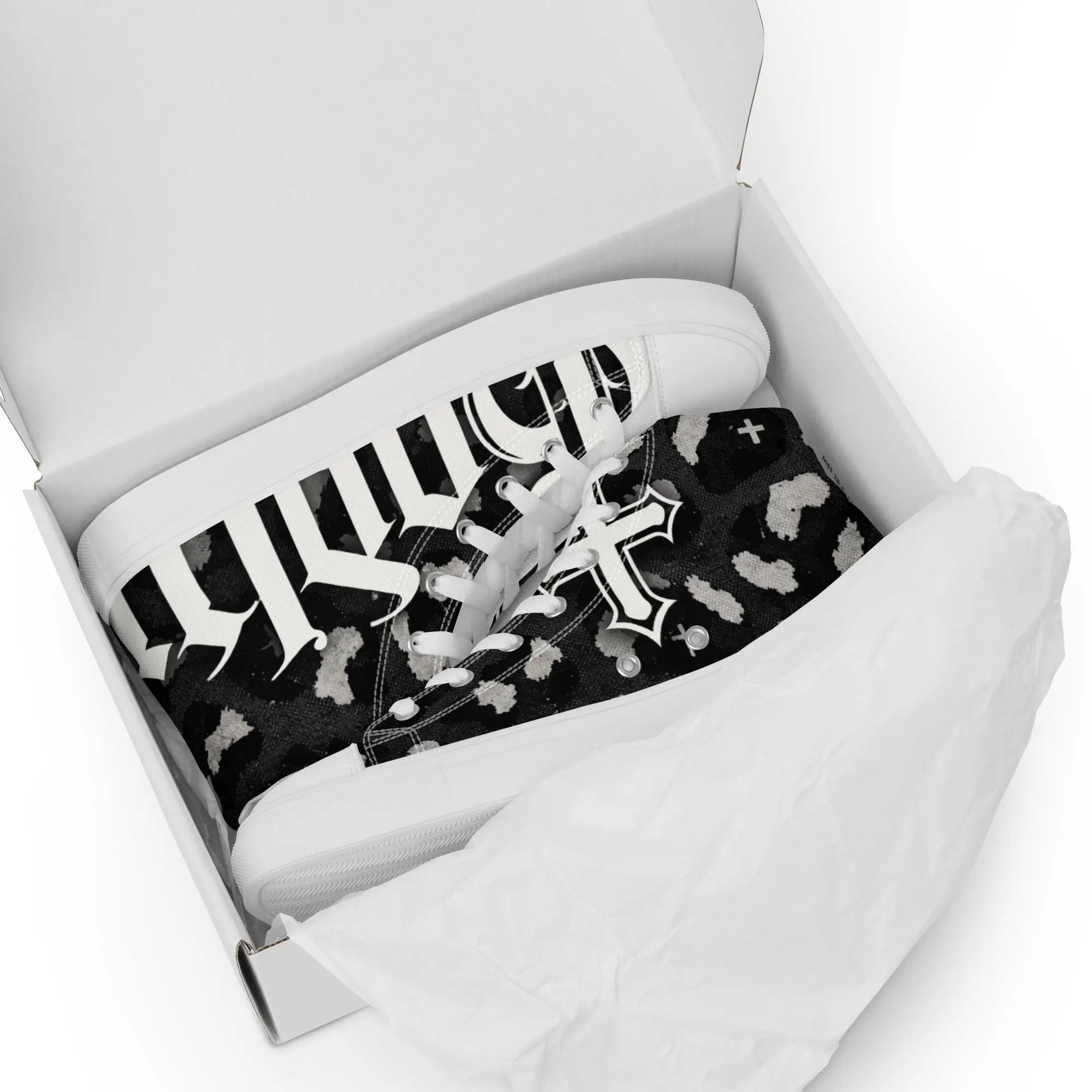 444xGodly Black Cheetah Men’s Shoes