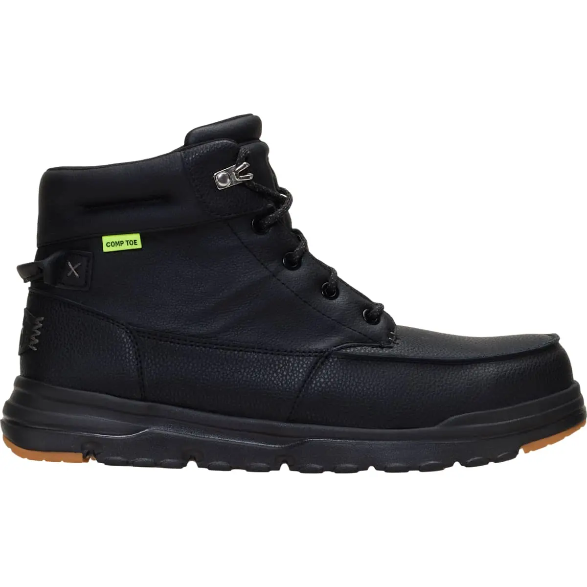 HEYDUDE Bradley Work CT Leather - Men's Comfortable Slip-on Boots for Work
