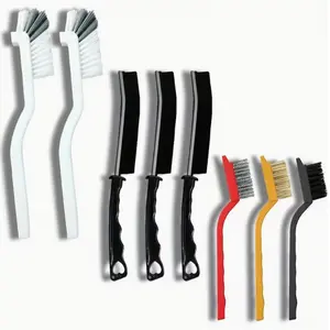 8pcs Multi-Functional Cleaning Brush Set - Durable, Reusable for Kitchen, Bathroom & More - Includes Crevice, Wire, Cup Brushes accessories dusting tool