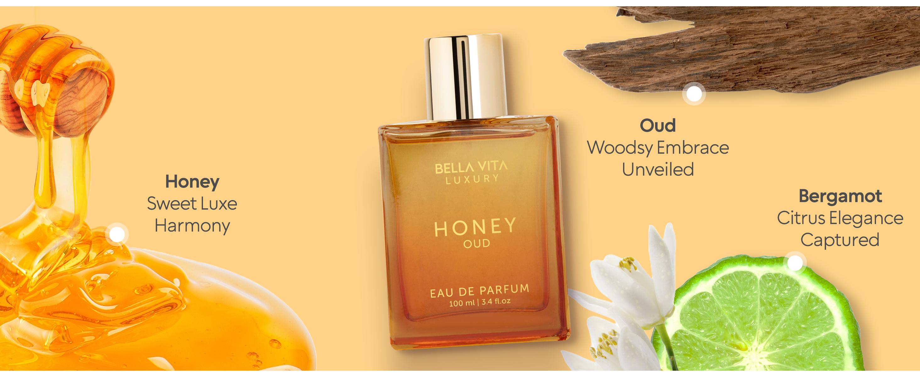 Bella Vita Luxury's Honey Oud | Eau de Parfum 100ml (3.4 fl oz) | Patchouli, Vanilla, Bergamot | Floral & Spicy | Made with Clean & Vegan Essentials Oils | Cruelty Free Fragrance Perfume Bella Vita Luxury's Honey Oud | Eau de Parfum 100ml (3.4 fl oz) | Patchouli, Vanilla, Bergamot | Floral & Spicy | Made with Clean & Vegan Essentials Oils | Cruelty Free Fragrance Perfume