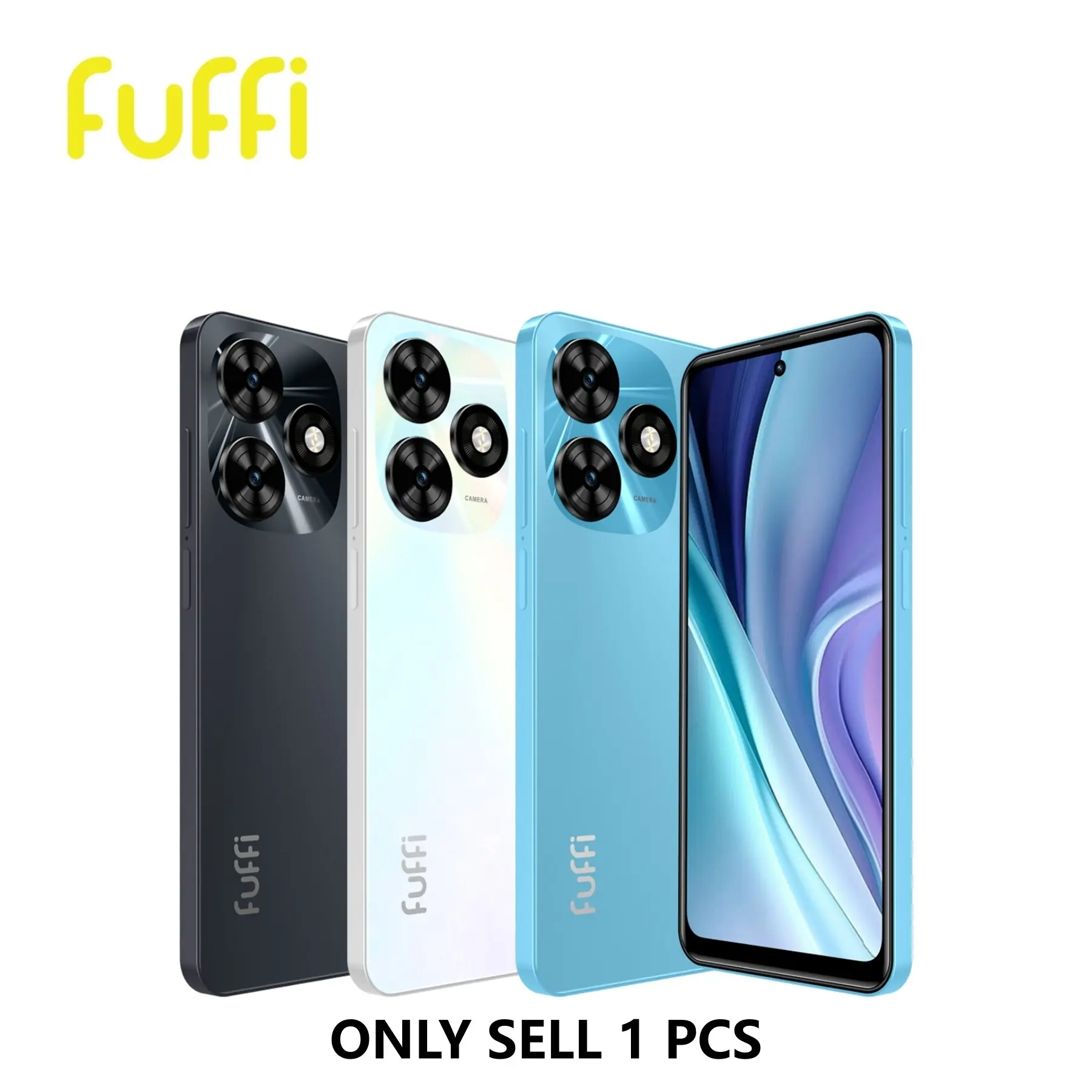 FUFFI Unlocked Global 4G Smartphone, 6.56-Inch HD Display, 3GB+32GB, Quad-Core, Dual SIM Dual Standby, 2MP+7MP Camera, 3100mAh Battery, Android 10 Mobile Phone, Android Cell Phone
