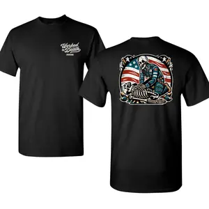 Skeleton EMT Paramedic Shirt, EMS Life Saving Graphic Tee, American Flag Emergency Medical Artwork, Soft Cotton Blend Shirt, First Responder Lifestyle Apparel for Men & Women, Gift for EMTs & Paramedics
