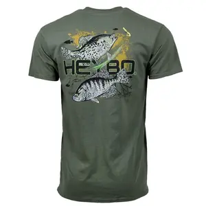 Retro Crappie HeyBo Fishing T-Shirt, Men's Short Sleeve Fishing Outdoor Outfit, Gift For Dad, Gift For Him