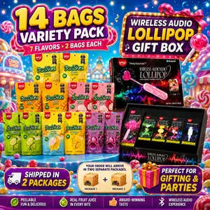 AMOS Peelerz Peelable Fruit Gummy Candy Variety Pack, 14 Bags, 7 Fruit Flavors, 3oz Each, Banana Mango Lychee Green Apple Lemon Pineapple Grape