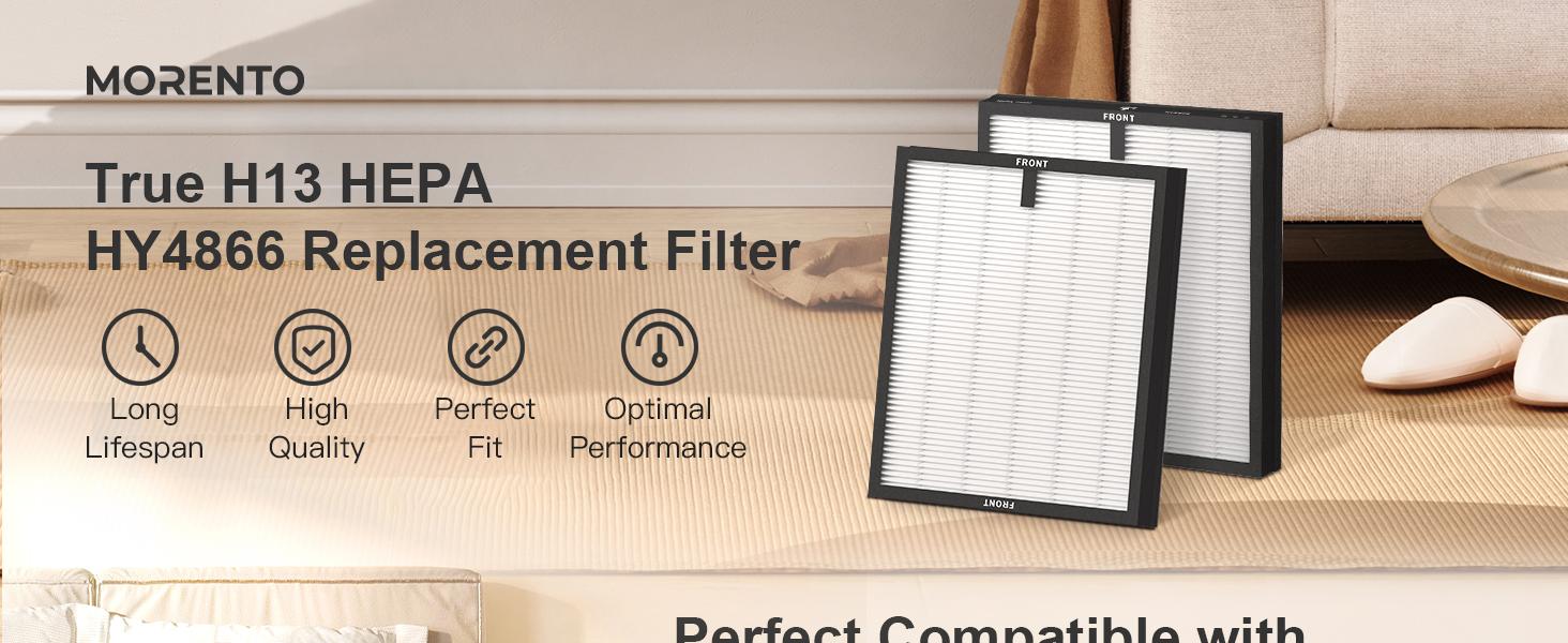 MORENTO HY4866 Genuine Air Purifier Replacement Filter for HY4866 Air Purifer, Original Version home purifier MORENTO HY4866 Genuine Air Purifier Replacement Filter for HY4866 Air Purifer, Original Version home purifier