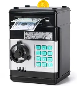 Piggy Bank Electronic Mini ATM for Kids Baby Toy, Safe Coin Banks Money Saving Box Password Code Lock for Children,Boys Girls Best Gift