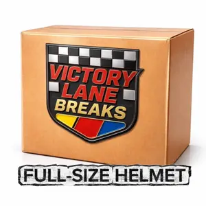 Personal Box Victory Lane Breaks Autographed NASCAR Driver Full-Size Helmet Collectible Racing Memorabilia