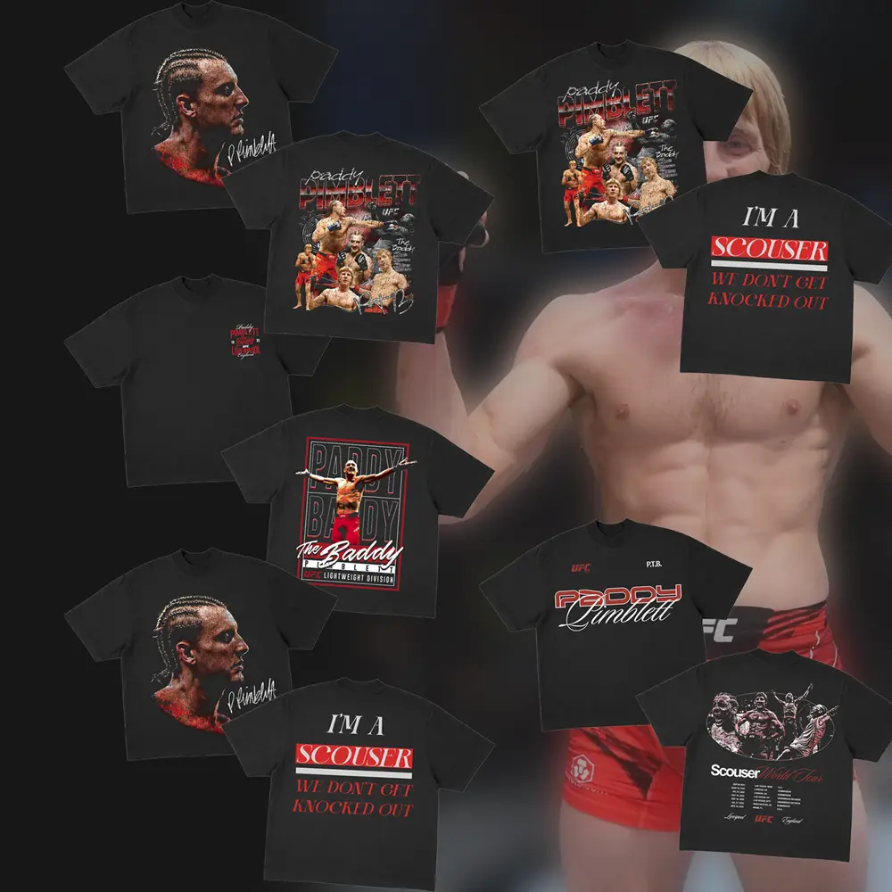 Paddy Pimblett "The Baddy" T-Shirt for Summer, Vintage UFC Fighter Tee, Minimal Portrait MMA Shirt, Combat Sports Streetwear, Cotton Oversized Graphic Tee, Unisex MMA Training Apparel, Gift for Men & Women
