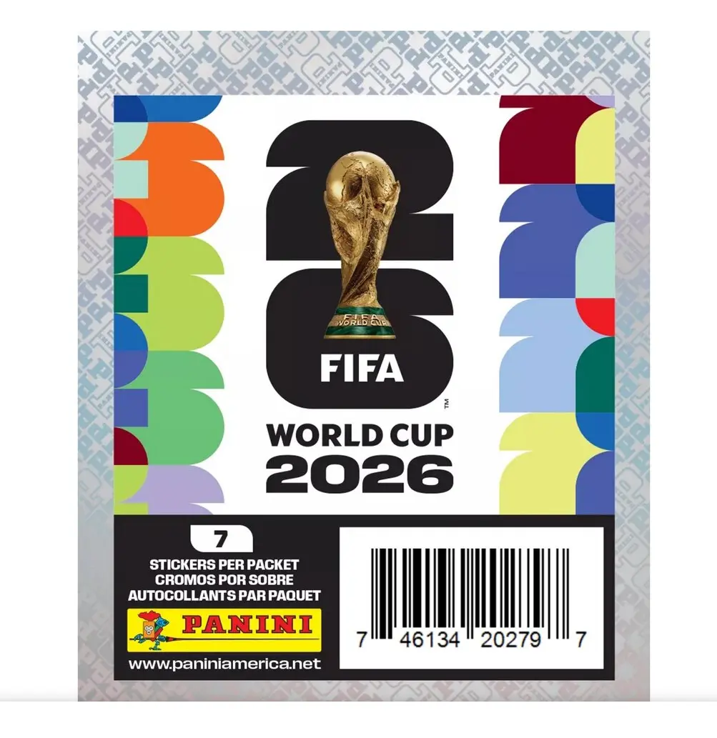 Official Panini FIFA World Cup USA 2026 International Soccer Sticker Tournament Sticker Pack Assortment - Blind Pack for Collecting, Trading, Completing the Official Album, National Teams Fans Collectible, Soccer Tournament Sticker