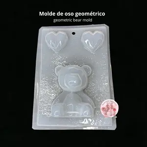 Molde de plástico para gelatina en forma de oso