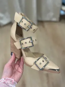 Hendrix Pointed Toe Heel Beige