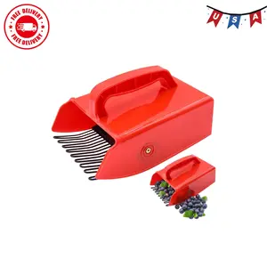 1/2/4 Pack Berry Picker, with Metallic Comb and Ergonomic Handle