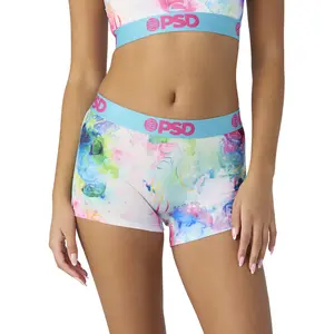 PSD Womens Watercolor Lux Boy Short Underwear - Comfortable, Breathable, Ultra-light Fabric