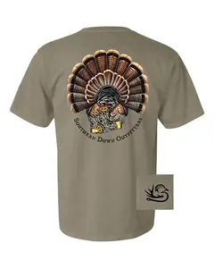 Southern Down Outfitters Turkey Hunting T-Shirt, Wild Turkey Graphic Hunter Tee, Outdoor Hunting Shirt for Turkey Hunters Southern Hunting Apparel Gift