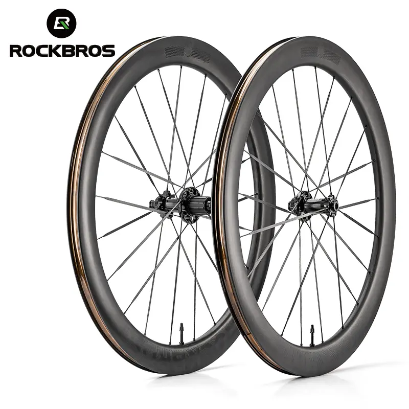 ROCKBROS T700 Carbon Fiber 700c 55mm Disc Brake Wheelset for Road Bikes