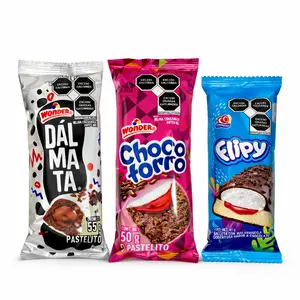 CHOCOTORRO, DALMATA, FLIPY  PASTELITO SABOR CHOCOLATE - 50 GRAMS - PRODUCT OF MEXICO