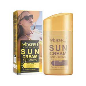 Professional Anti-Aging Sunscreen SPF+++ 100 Long-Lasting UVA/UVB Protection System Extra Waterproof Light & Smooth Facial Skin Repair 80g