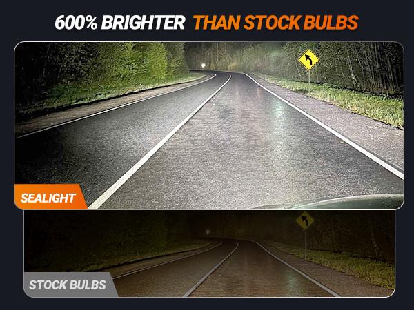 2015 Ford F-150 9005/HB3 60W 6500K White IP68 LED Headlight Bulbs 2PCS SEALIGHT S1-Pro