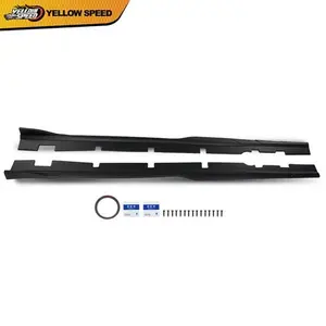 Side Skirts Rocker Panel Body Kit Matte Black Fit For 2015-2023 Dodge Charger