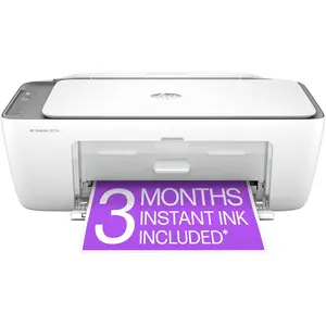 HP DeskJet 2855e Wireless All-in-One Color Inkjet Printer, Scanner, Copier, Best-for-home, 3 months of Instant Ink included, Single-band Wi-Fi connectivity (588S5A)