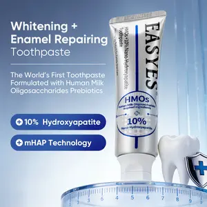 【Easyes】HMOs 10% Nano Hydroxyapatite toothpaste - gum care toothpaste fluoride free fresh breath toothpaste for sensitive gums enamel strengthening Canker Sore Solutions Fight Cavities probiotics whitening toothpaste -SW-1