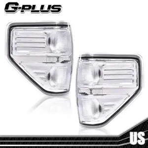 Fit For 09-14 Ford F-150 Pickup Chrome/Clear Rear Tail Lights Brake Lamps