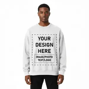 Customizable Graphic Crewneck Sweatshirt - Design Your Own Pullover with Photo, Text, or Logo - Unisex, - US Fast Shipping