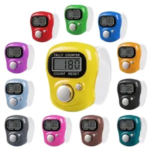 Electronic Finger Counter with 5-Digit LCD Display, Digital Hand Tally Clicker with Adjustable Ring Strap, Handheld Counting Tool for Prayer, Hajj Umrah, Sports, Golf, Knitting, Inventory Counting