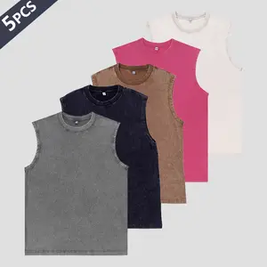 Men’s minimalist tank top 5-pack—comfortable and lightweight, stylish and versatile. Perfect for fitness training, running, going out, and outdoor activities. Suitable for everyday cycling, fishing, basketball, and home wear.