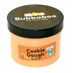 Bubbaboo Cookie Dough Espresso 16 oz - Super Creamy Slime with Bingsu Texture, Smells Like Cookie Dough & Coffee, Best Seller with Fun Freebies